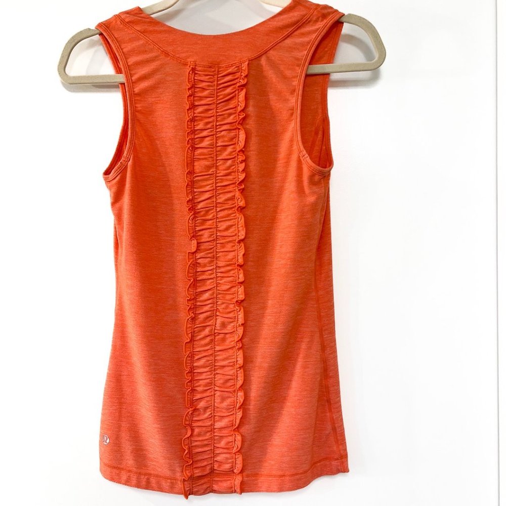 Lululemon Ruffleback Coral Tank Size 4